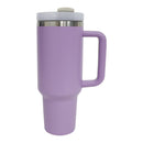 40oz Stainless Steel Tumbler With Handle, Straw, Lid CP4417-1.(6pc)