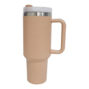 40oz Stainless Steel Tumbler With Handle, Straw, Lid CP4417-1.(6pc)