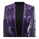 Sequin Chiffon Embellished Fringe Sheer Shawl Wrap Scarf SC309B (12pc)