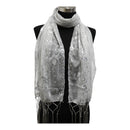 Sequin Chiffon Embellished Fringe Sheer Shawl Wrap Scarf SC309B (12pc)