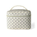 Vegan Leather Geo Print Cosmetic Case Travel Bag LNC3003 (1PC)