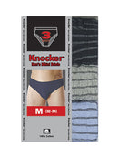 KNOCKER MEN'S STRIPE COLOR BIKINI BRIEFS (MB705_C/S)