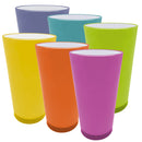 Bonita Home 18.6 oz Plastic Tumber in PDQ box, 6 assorted colors!