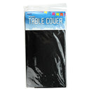 Party Magic Plastic Black Table Cover 54x108in