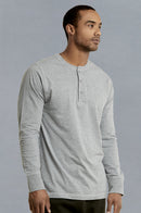 KNOCKER MEN'S HENLEY SHIRT (MHS001_H.GRY)
