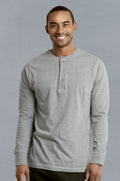 KNOCKER MEN'S HENLEY SHIRT (MHS001_H.GRY)
