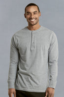 KNOCKER MEN'S HENLEY SHIRT (MHS001_H.GRY)