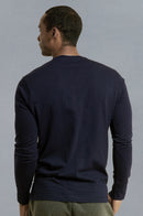 KNOCKER MEN'S HENLEY SHIRT (MHS001_NAVY)