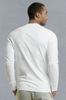 KNOCKER MEN'S HENLEY SHIRT (MHS001_WHITE)