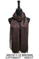 Metallic Scarves MS1911A (12pc)