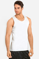 KNOCKER MEN'S HEAVY TANK TOP (MT200_WHITE)