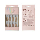 Pearl Decor Oval Fake Nail Set NA1201-44 (12PC)