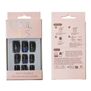 Glitter Decor Squoval Fake Nail Set NA1201-53. (12PC)