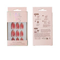 Rhinestone Decor Heart Ballerina Fake Nail Set NA1201-70. (12PC)