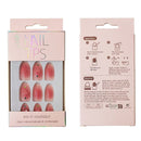Rhinestone Decor Heart Ballerina Fake Nail Set NA1201-70. (12PC)