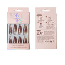 Rhinestone Decor Ballerina Fake Nail Set NA1201-79 (12PC)
