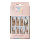 Rhinestone Decor Ballerina Fake Nail Set NA1201-80 (12PC)