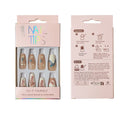 Rhinestone Decor Ballerina Fake Nail Set NA1201-80 (12PC)