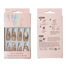 Rhinestone Decor Ballerina Fake Nail Set NA1201-80 (12PC)