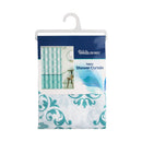 Bonita Home Fabric Shower Curtain with Hooks - 70.9"x70.9"
