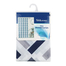 Bonita Home Fabric Shower Curtain with Hooks - 70.9"x70.9"