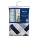 Bonita Home Fabric Shower Curtain with Hooks - 70.9"x70.9"