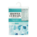 Cali-Home Fabric Shower Curtain with Hooks - 70.9"x70.9"