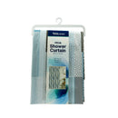 Bonita Home Tile Shower Curtain with Hooks - 71in