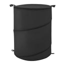 Bonita Home Round Black Laundry Hamper - 14.9x19.68in