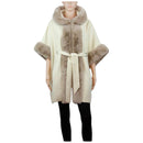Faux Fur Hoodie Shawl P3802 (1PC)