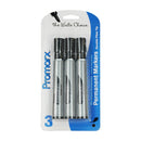 Promarx Permanent Marker Jumbo 3ct Black