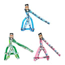 Bonita  Pet Harness & Leash Set, m, Assorted Pastel Colors, Plaid Design, 71"