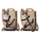 Bonita Pet Cat Leash & Harness Set - 2 Printed Asst Colors