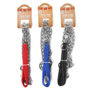 Bonita Pet Metal Chain Leash - 48in - 3 Asst Colors
