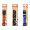 Bonita Pet Collar, Size M, Solid Assorted Colors, 12"-20"