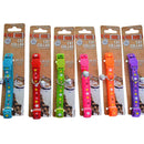 Bonita Pet Cat Collar with Bell - 1 Size - 6 Asst Colors