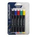 Permanent Markers Asst 5ct U-S