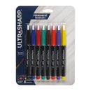 Permanent Markers Asst 8ct U-S