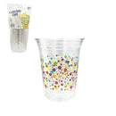 Party Magic Plastic Tumbler Clear Dots, 20ct - 16oz