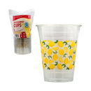 Party Magic Plastic Tumbler Clear Lemon, 20ct - 16oz