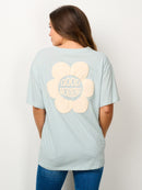 WOMEN'S SHORT SLEEVE GRAPHIC DETAILED TOP