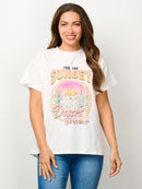 WOMEN'S SHORT SLEEVE GRAPHIC TOP