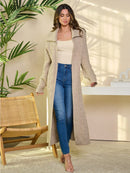 WOMEN'S LONG SLEEVE OPEN FRONT KNIT CARDIGAN