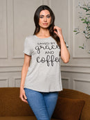 WOMEN'S SHORT SLEEVE GRAPHIC BASIC TOP