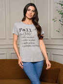 WOMEN'S SHORT SLEEVE GRAPHIC BASIC TOP