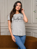 WOMEN'S SHORT SLEEVE GRAPHIC BASIC TOP