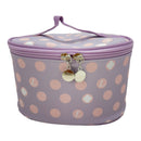 Vegan Leather Polk Dot  Print Cosmetic Case Travel BAG FB211. (2PC)