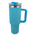 40oz Stainless Steel Tumbler With Handle, Straw, Lid CP4417-1 (6pc)