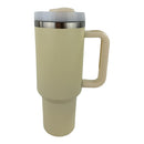 40oz Stainless Steel Tumbler With Handle, Straw, Lid CP4417-1 (6pc)