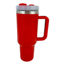 40oz Stainless Steel Tumbler With Handle, Straw, Lid CP4417-1 (6pc)